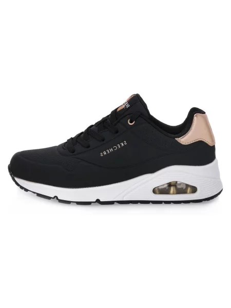 Členkové topánky Skechers čierna