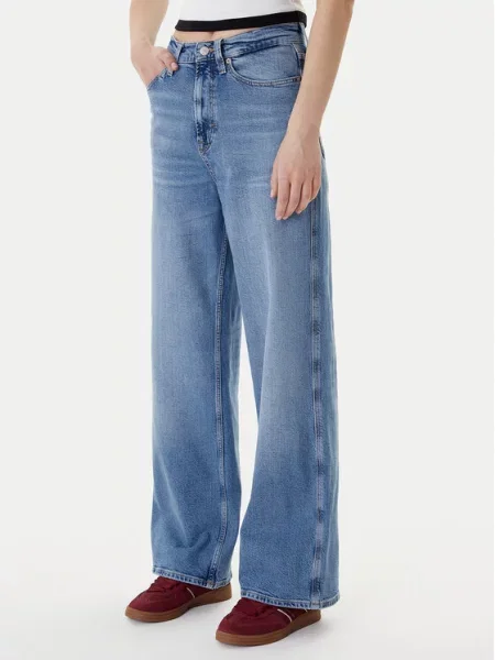 Tommy Jeans Τζιν Claire Wide Leg μπλε