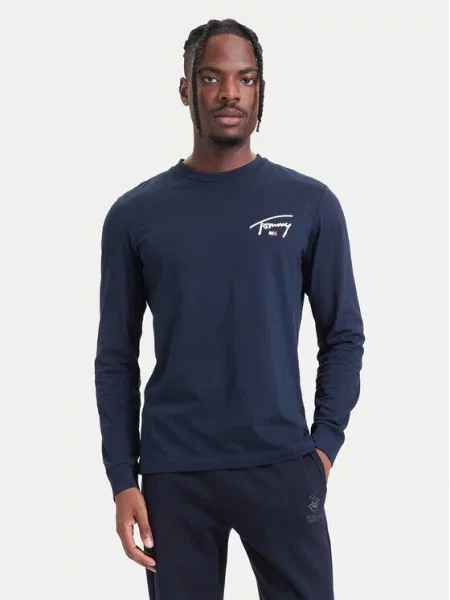 Tommy Jeans Tričko námornícka modrá / červená biela