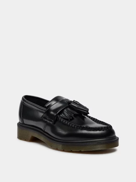 Кожаные лоферы Dr. Martens черные