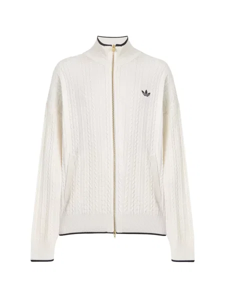 ADIDAS ORIGINALS Geacă tricotată FIREBIRD negru alb