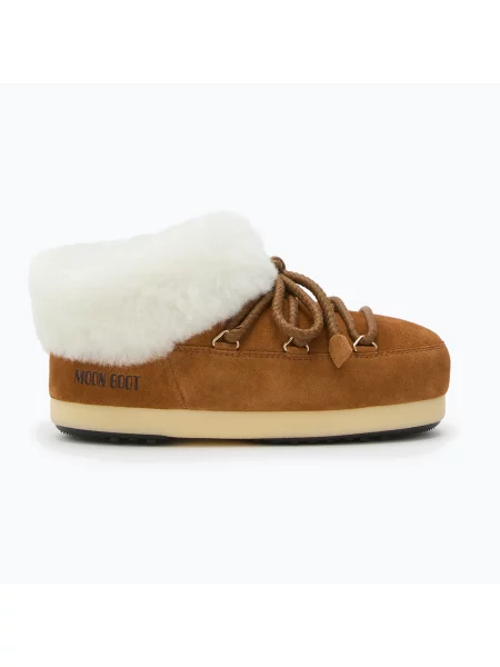 Ghete de zăpadă pentru bărbați Moon Boot Evx Mule Suede cognac/natural