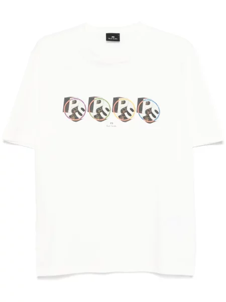 Tricou Ps Paul Smith cu imagine alb