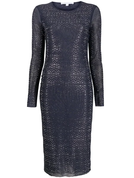 Rochie Patrizia Pepe transparente de cristal de costum albastru