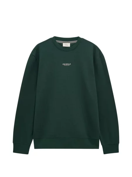 Hanorac crewneck Pringle Of Scotland cu decolteu rotund verde