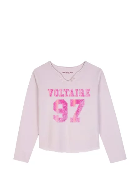 Koszulka dziecięca Zadig & Voltaire różowa