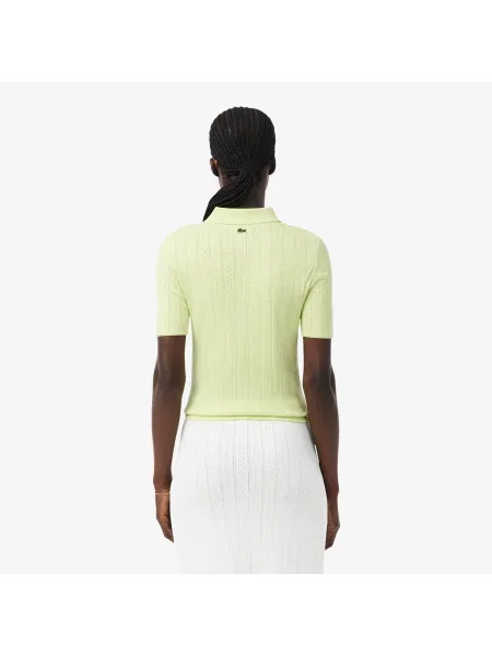 Lacoste Koszulka Polo Slim Fit Zielony żółta