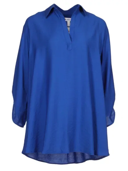 Лляна Туніка LadyLike синій