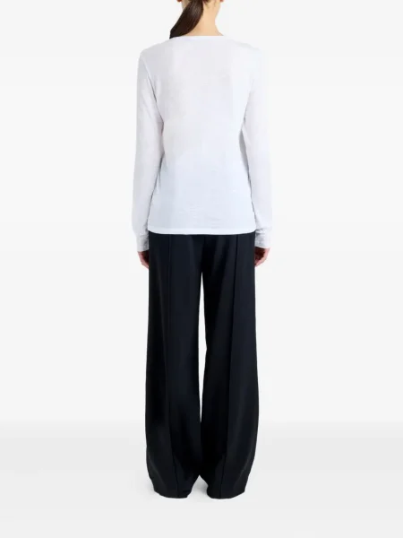 Tricou Proenza Schouler din jerseu lung alb