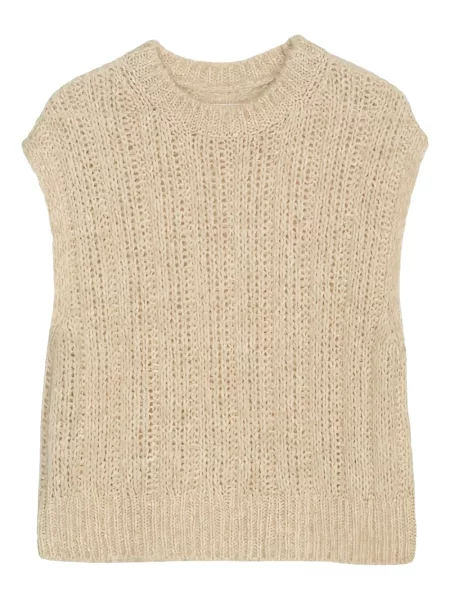 Sweter Marc O'polo bez rękawów prążkowany