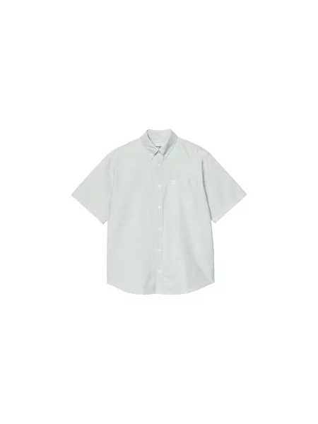 Carhartt WIP S/S Braxton Shirt Green Mężczyźni Koszula Carhartt WIP Size: S zielony