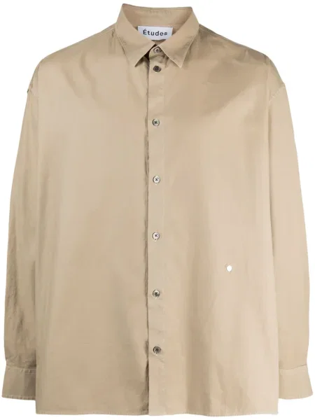 Риза Etudes кафяво