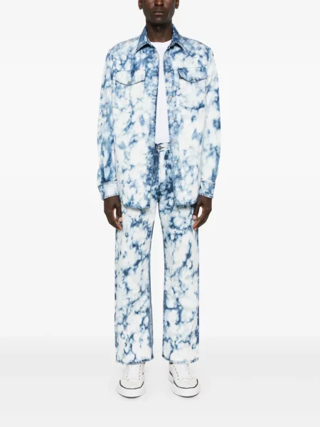 Marškiniai Palm Angels mėlyna