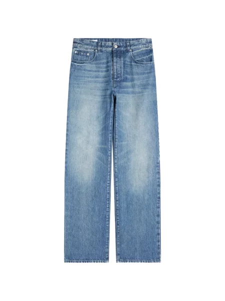 Pantaloni Dries Van Noten albastru