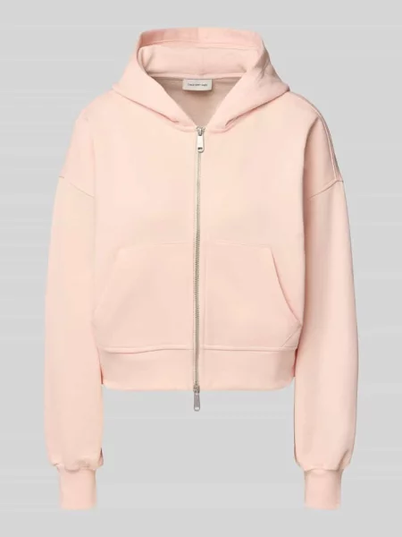 Bluza rozpinana o kroju oversized z kapturem Calvin Klein Jeans różowa