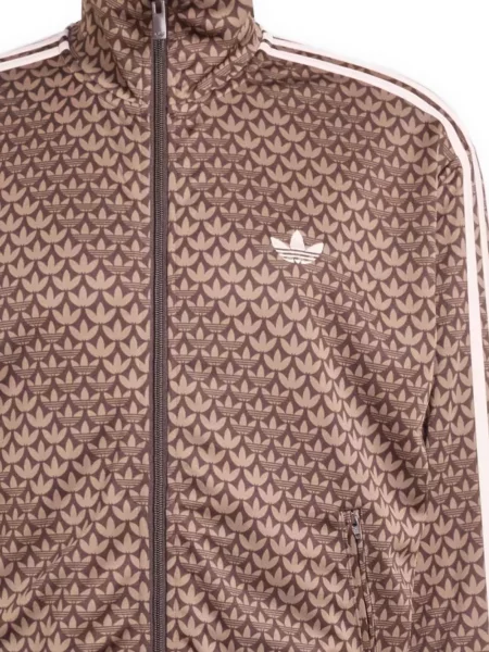 Обувки за бягане Adidas Stan Smith с връзки с дантела на райета кафяво