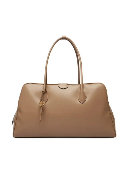 Geantă Calvin Klein Emblem Trio Large Work Bag bej