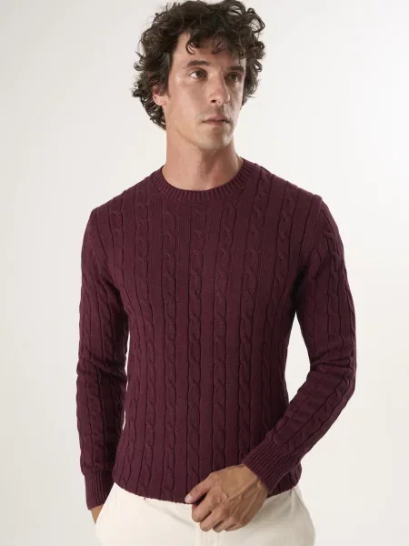 Felix Hardy Pulover bordeaux roșu