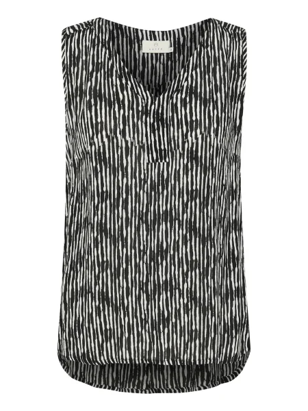 Kaffe Bluză Amber negru alb