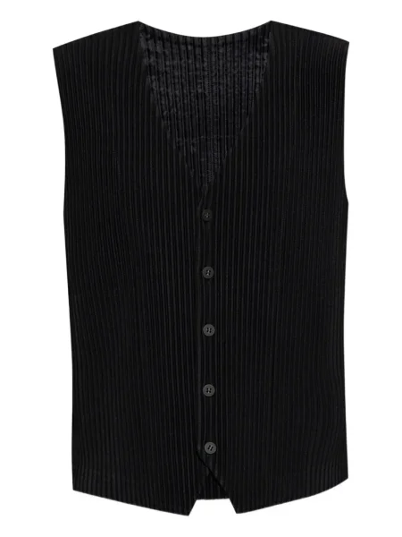 Plisovaná péřová vesta Homme Plissé Issey Miyake černá