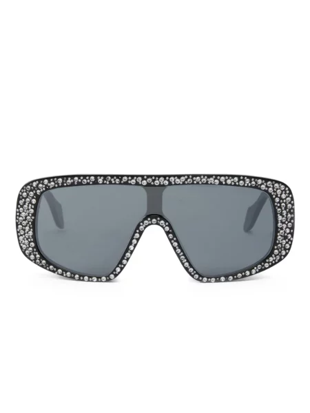 Ochelari de soare Pinko cu imprimeu geometric de cristal negru