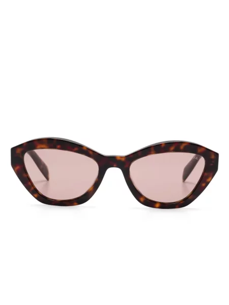 Ochelari de soare Prada Eyewear cu imprimeu geometric maro