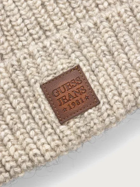 Guess Jeans căciulă pentru bărbați cu bej