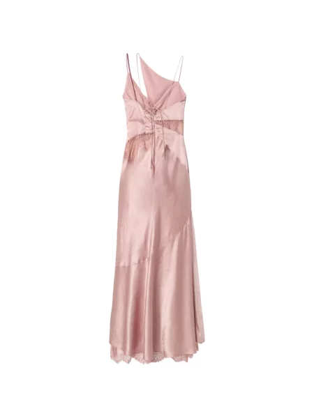 Rochie midi Pinko din dantelă roz