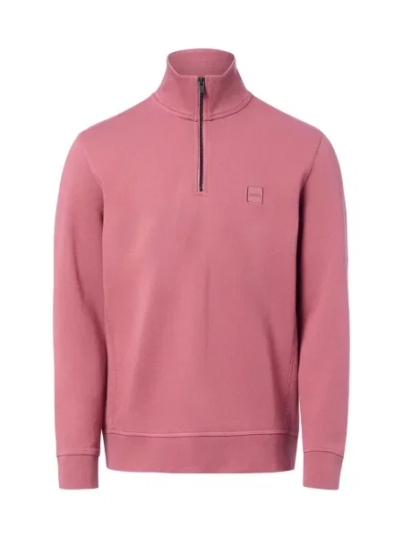 BOSS Orange bluza z kapturem z dresówki Mężczyźni lila S pomarańczowa