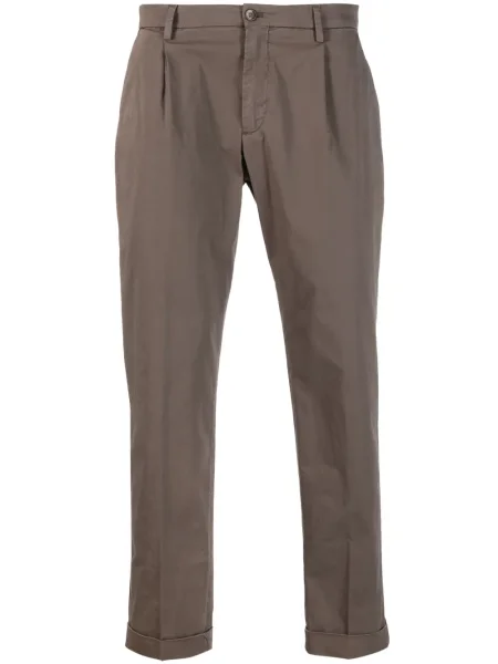Pantaloni chino Briglia 1949 conici maro