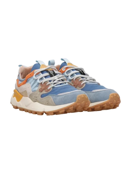 Sneakersy Flower Mountain skórzane w kwiatki szare