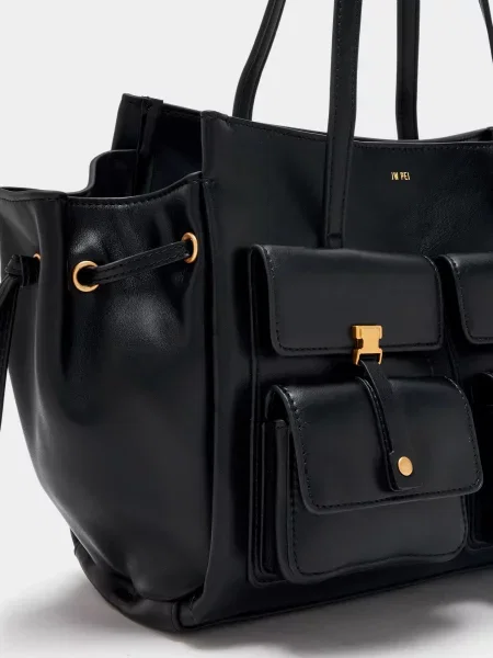 Кожаная сумка Jw Pei черная