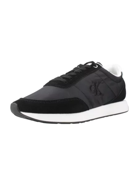 Pantofi Calvin Klein Jeans cu șireturi din dantelă retro negru