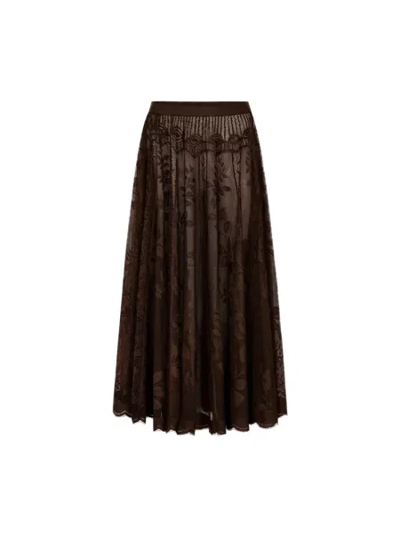 Spódnica midi Lollys Laundry brązowa