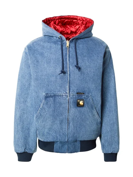 Carhartt WIP Átmeneti dzseki kék farmer / vörösáfonya / fehér piros