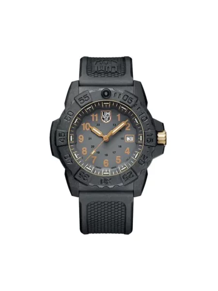 Lniany zegarek Luminox czarny