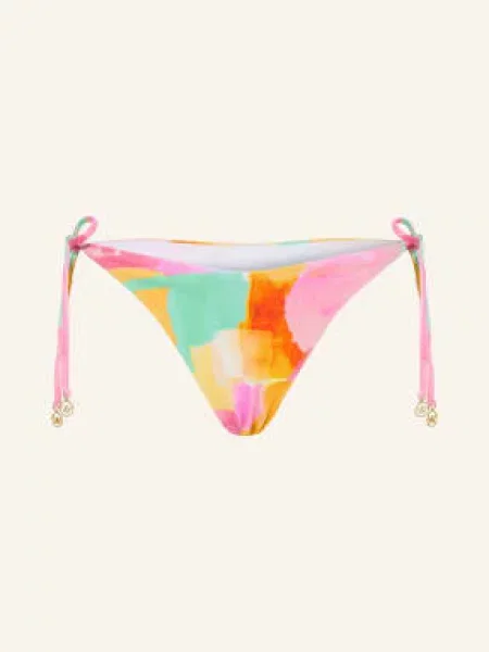 Watercult Trojúhelníkové Bikiny Empowered Play růžová tyrkysová žlutá