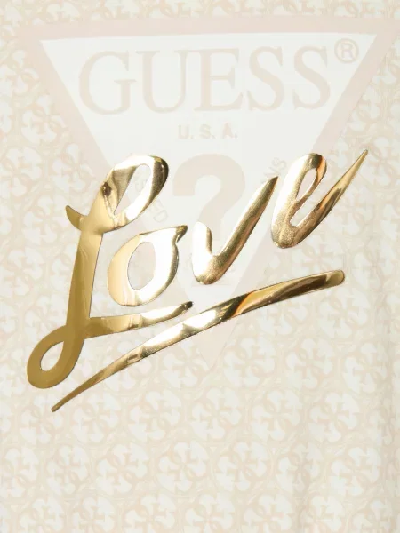 Guess Bluza beige beżowa