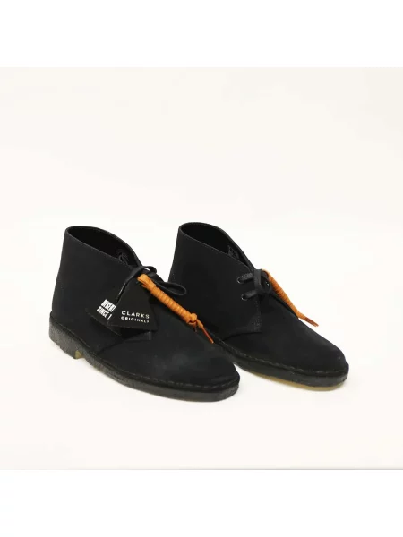 Buty do kostki Clarks zamszowe czarne