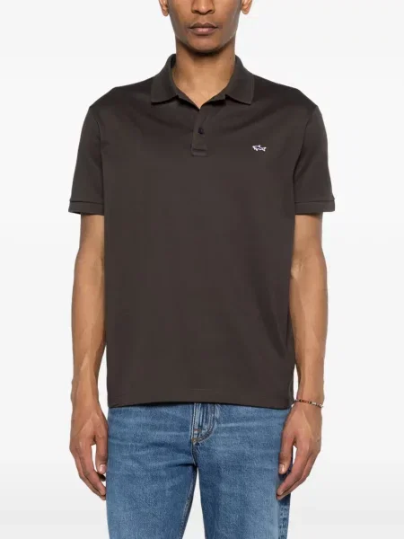 Polo Paul & Shark cu autograf maro