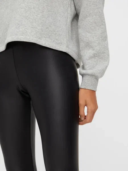 PIECES Leggings fekete