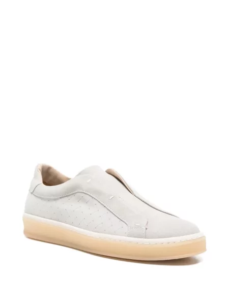 Sneakerși Eleventy din piele slip-on gri