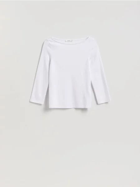 Reserved longsleeve biały