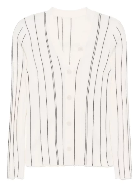 Cardigan Less cu dungi alb