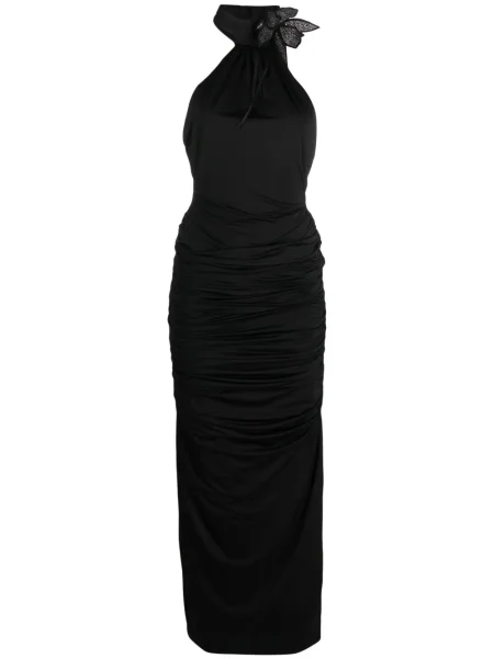 Rochie Giuseppe Di Morabito cu model floral cu gât halter negru