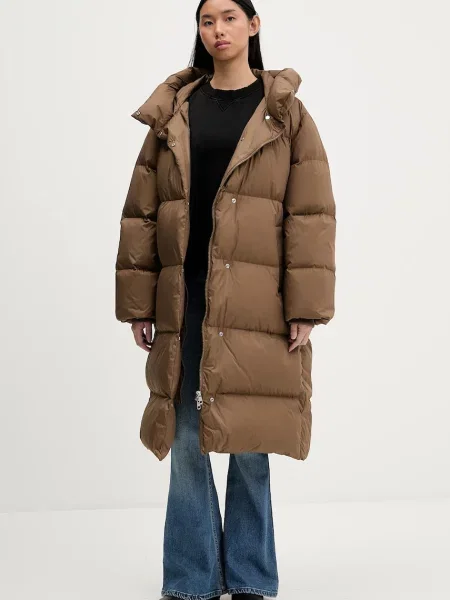 Tommy Hilfiger Péřová bunda hnědá