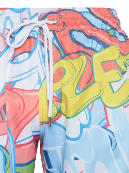 Raštuotos maudymosi kelnaitės Philipp Plein rožinė