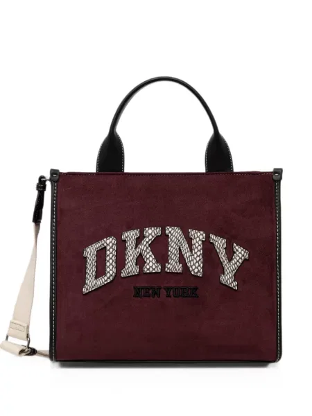 Geantă shopper Dkny cu autograf roșu