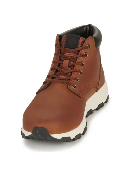 Kožené členkové topánky Timberland hnedá
