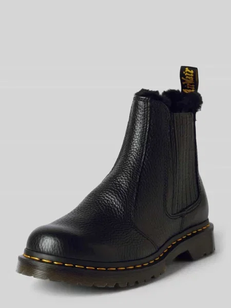 Buty chelsea z naszywką z logo model ‘Leonore’ Dr. Martens czarne